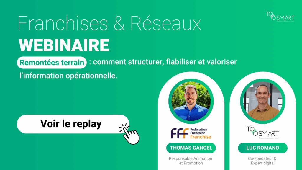 Webinaire pour les franchises et animateurs de réseaux